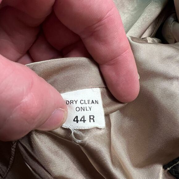 VINTAGE 70s Western Blazer Size 44R Faux Suede Yoked Circle S Sport Coat - Picture 7 of 8